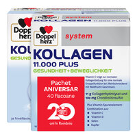 Pachet Kollagen 11.000 Plus solutie orala, 30+10 flacoane, Doppelherz