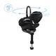 Scoica auto Pebble 360 Pro2, 40 - 87 cm, Twillic Black, Maxi Cosi 669019