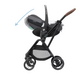 Scoica auto Pebble 360 Pro2, 40 - 87 cm, Twillic Graphite, Maxi cosi 669060