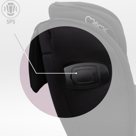 Scaun auto I-Size Rear Facing Emi, 40-150 cm, Black, Momi 669734