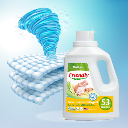 Detergent lichid automat pentru rufe cu magnolie Organic, 1567 ml, Friendy Organic 669299