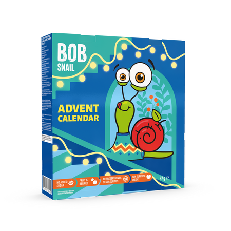 Calendar Advent cu gustari naturale si jucarii, Bob Snail