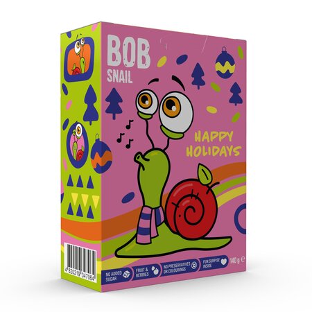 Pachet Xmas Box M cu gustari naturale, o jucarie si autocolante, Bob Snail 669548
