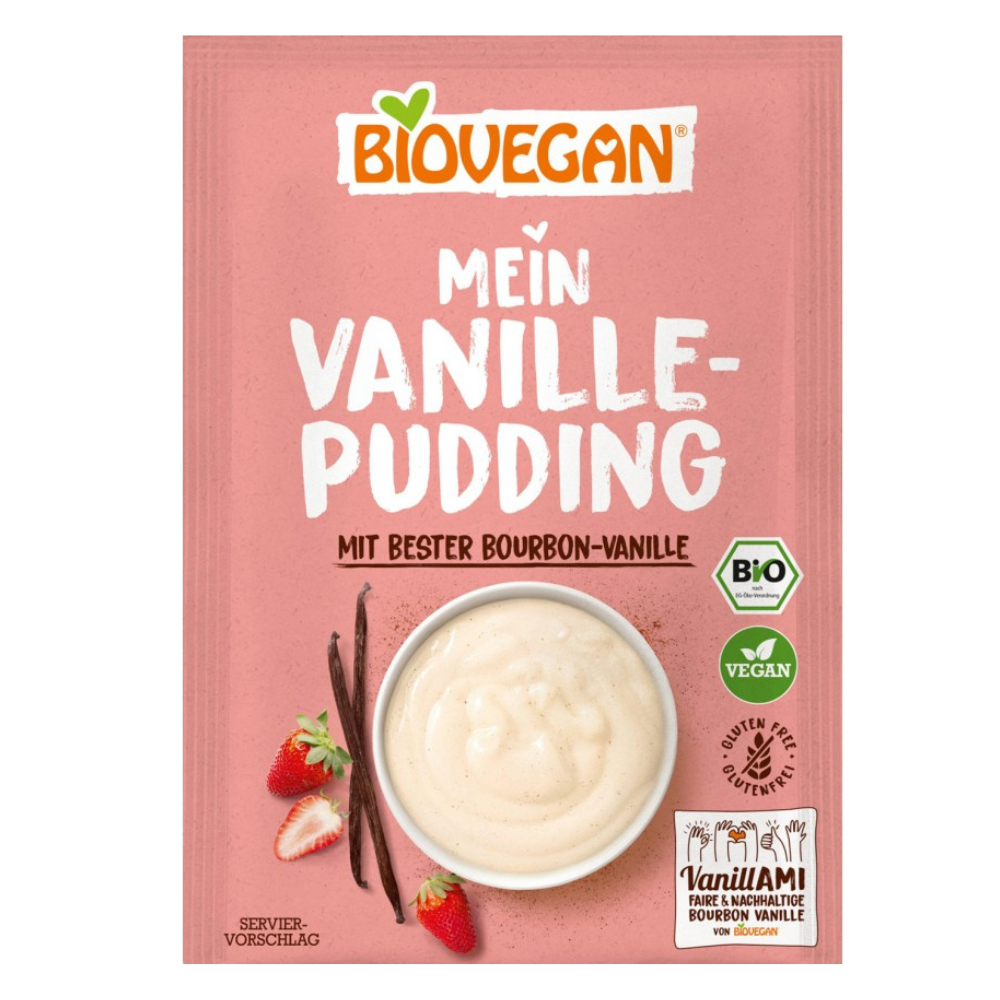 Budinca Bio de vanilie, 33 g, Biovegan