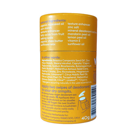 Deodorant natural stick mandarina si lamaie Have Fun, 40 g, Lekker 669764