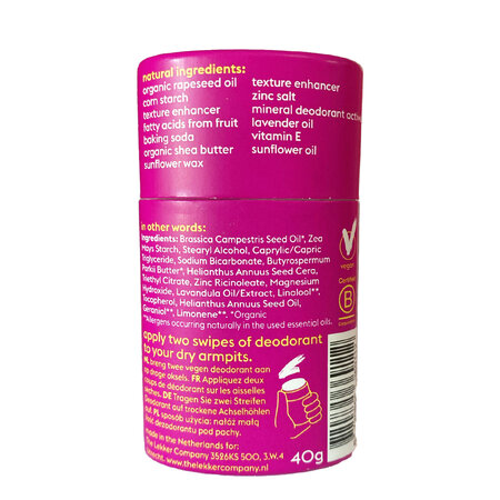 Deodorant natural stick lavanda Feel Floral, 40 g, Lekker 669770