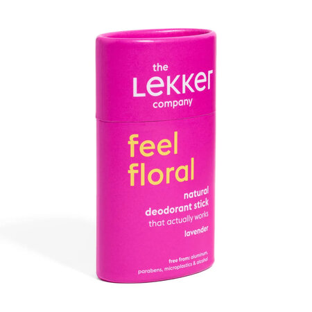 Deodorant natural stick lavanda Feel Floral, 40 g, Lekker 669771