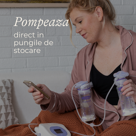Pompa de san electrica dubla reincarcabila, Lansinoh 670293