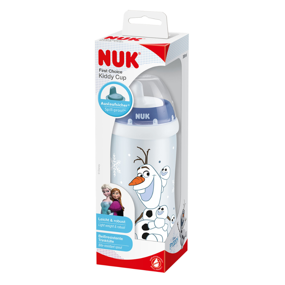 Cana cu cioc anti-curgere Olaf Kiddy Disney Frozen, +12 luni, 300 ml, Nuk