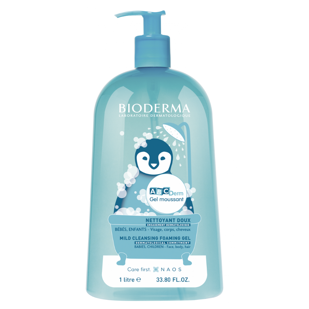 Gel spumant ABCDerm, 1000 ml, Bioderma