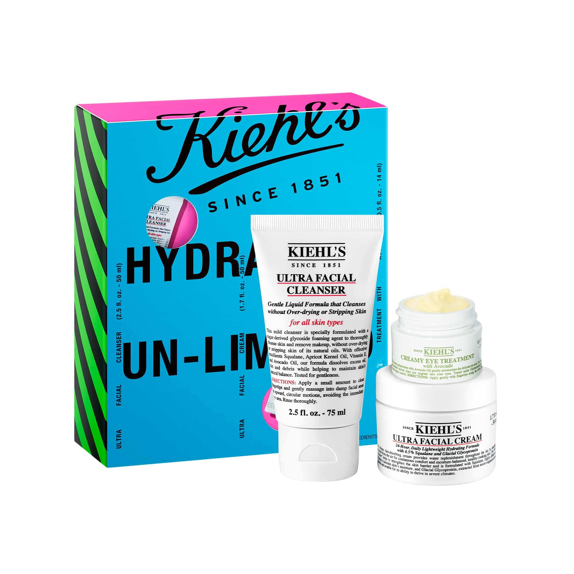 Set Hydration Un-Limited, 75ml + 50ml + 14ml, Kiehl's