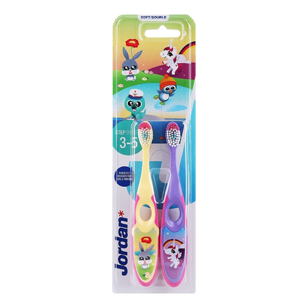 Set de 2 periute de dinti pentru copii, 3-5 ani, Jordan 670649