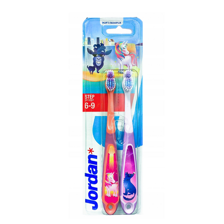 Set de 2 periute de dinti pentru copii, 6-9 ani, Jordan 670769