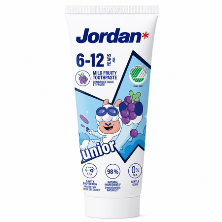 Pasta de dinti pentru copii, 6-12 ani, 50 ml, Jordan 794925