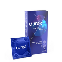 Prezervative Extra Safe, Regular Fit Normal, 6 bucati, Durex