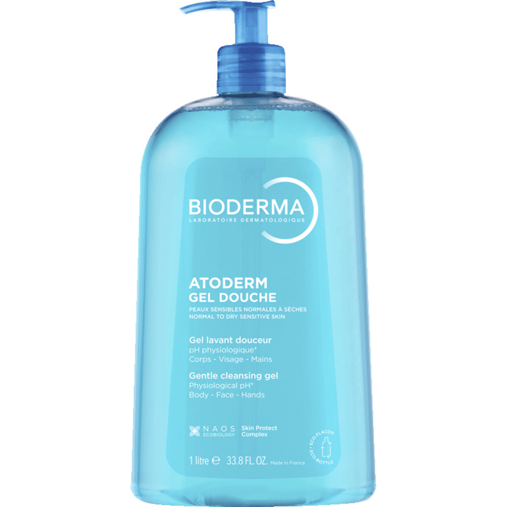 Gel de dus pentru piele uscata, sensibila si atopica Atoderm, 1000 ml, Bioderma