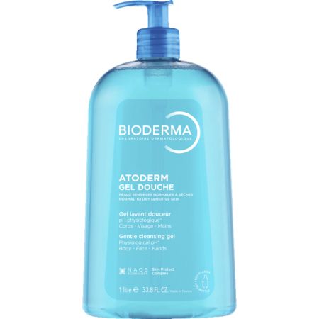 Gel de dus pentru piele uscata, sensibila si atopica Atoderm, 1000 ml, Bioderma