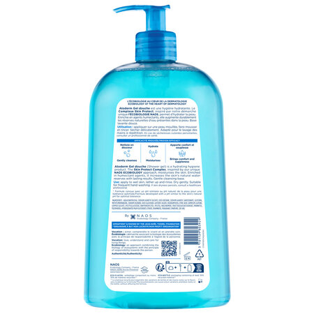 Gel de dus pentru piele uscata, sensibila si atopica Atoderm, 1000 ml, Bioderma 818267