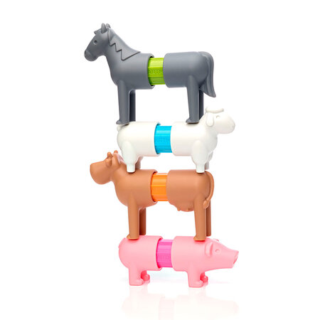 Joc magnetic Primele mele animale de ferma, 16 piese, Smart Max 671255