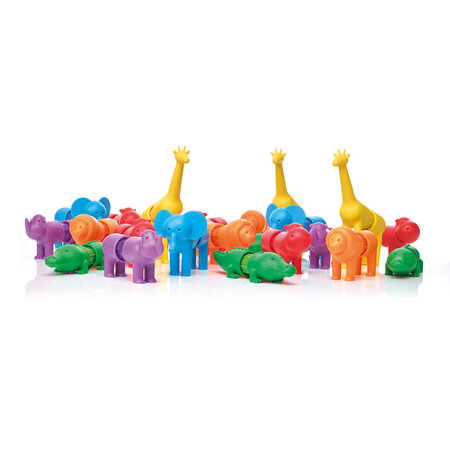 Joc magnetic Primele mele animale de safari, 18 piese, Smart Max 671166