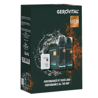 Pachet Spuma de Ras, Lotiune dupa Ras si Deodorant Antiperspirant Gerovital Men, 100ml + 200ml + 150ml, Gerovital