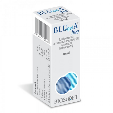 BLU GEL A FREE 0.3% SOLUTIE OFTALMICA 10 ML FIDIA