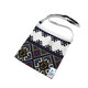 Traista din bumbac pentru colind, 22 x 22 cm, Alb/Albastru, Baltic Bebe 671490