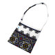 Traista din bumbac pentru colind, 22 x 22 cm, Alb/Albastru, Baltic Bebe 671491