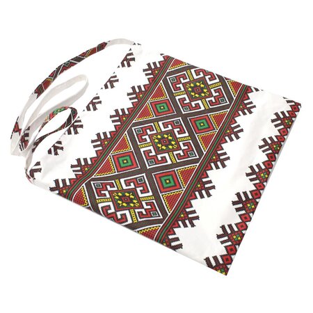 Traista din bumbac pentru colind, 35 x 37 cm, Alb/Verde, Baltic Bebe 671525