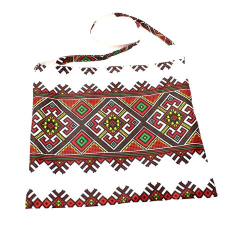 Traista din bumbac pentru colind, 35 x 37 cm, Alb/Verde, Baltic Bebe 671524