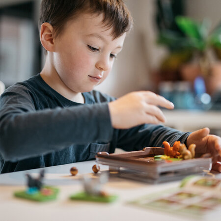 Joc de logica 60 provocari in limba romana Squirrels Go Nuts!, +6 ani, Smart Games 671522