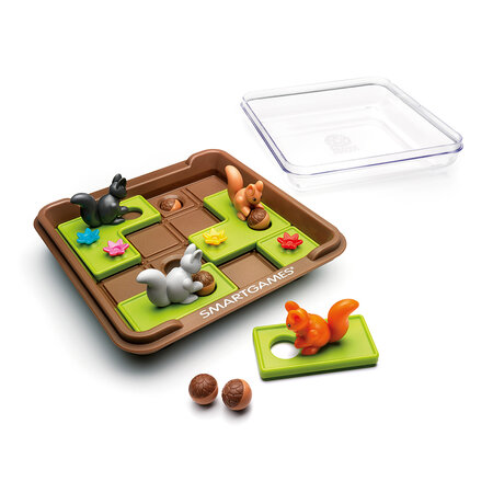 Joc de logica 60 provocari in limba romana Squirrels Go Nuts!, +6 ani, Smart Games 671519