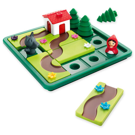 Joc de logica 48 de provocari in limba romana Little Red Riding Hood, +4 ani, Smart Games 671554