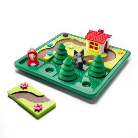 Joc de logica 48 de provocari in limba romana Little Red Riding Hood, +4 ani, Smart Games 671555