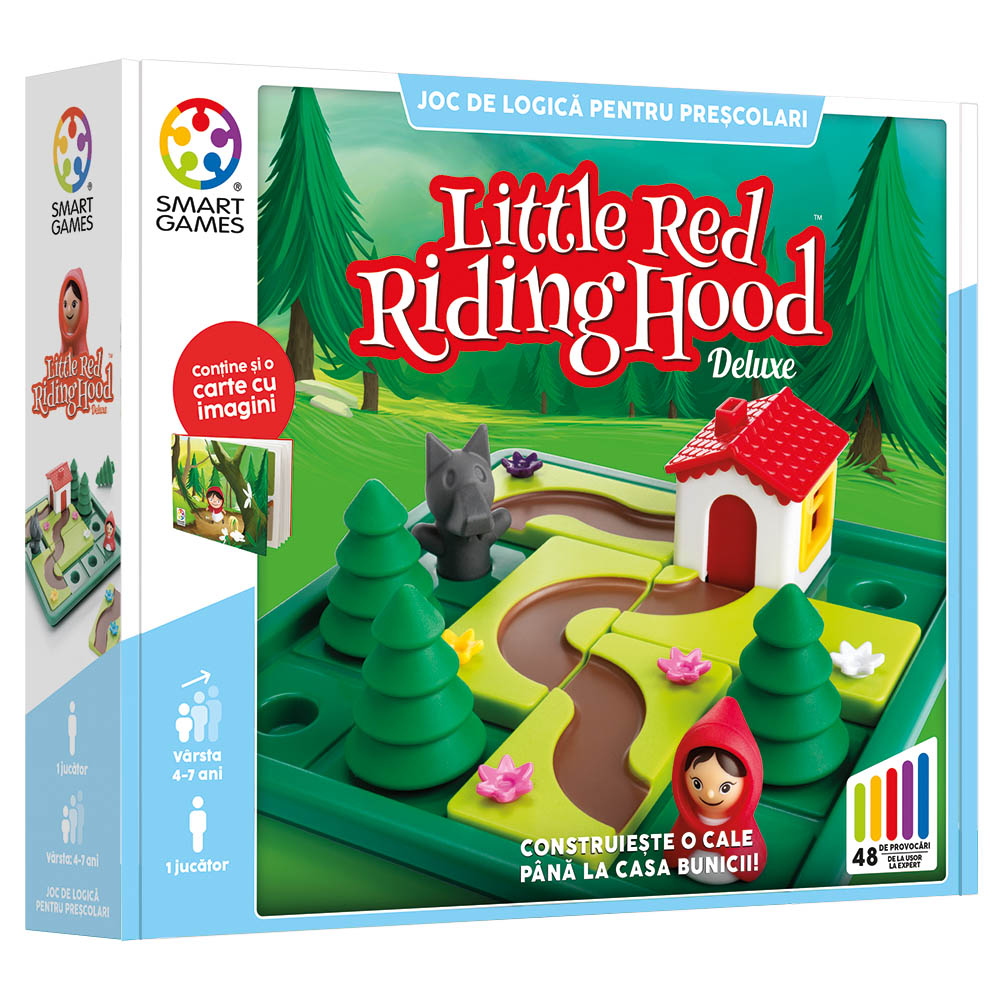 Joc de logica 48 de provocari in limba romana Little Red Riding Hood, +4 ani, Smart Games