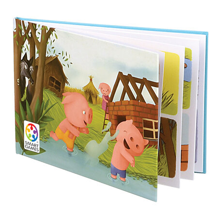 Joc de logica 48 provocari Three Little Piggies - Deluxe, +3 ani, Smart Games 671574