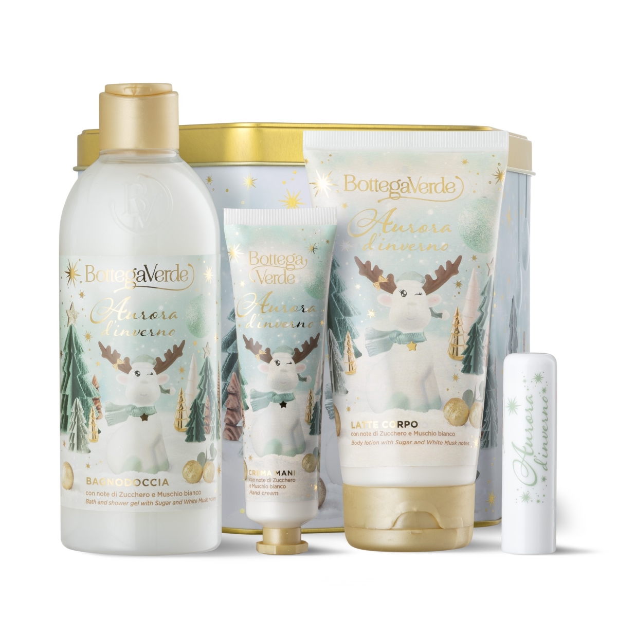 Set cadou Craciun, Aurora D'inverno, 250 ml, 150 ml, 30 ml, 4 ml, Bottega Verde