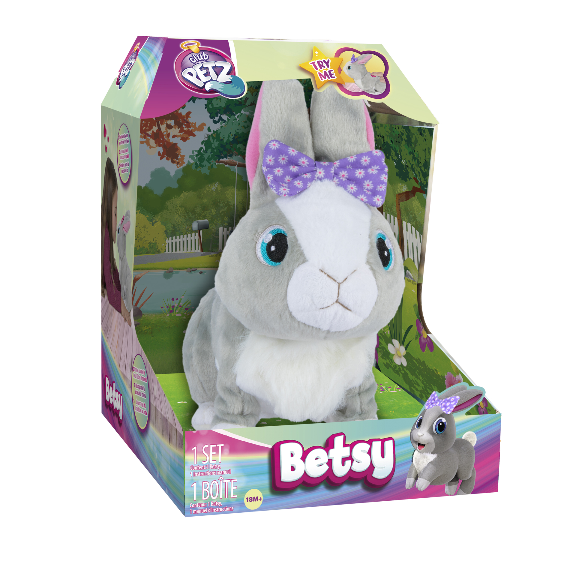 Plus interactiv Iepurasul Betsy, 18 luni+, IMC Toys