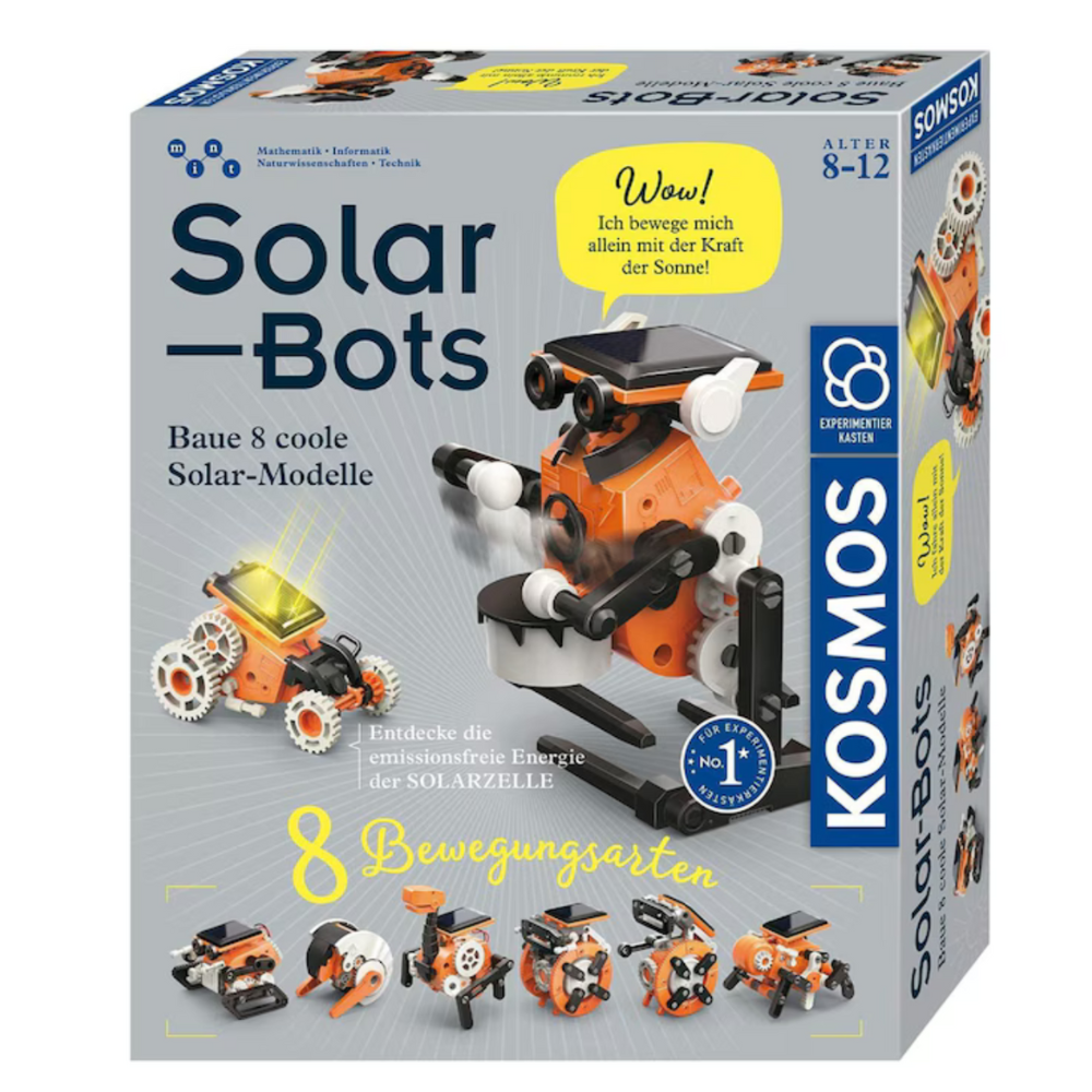 Kit de constructie Roboti Solari 4 in 1, +8 ani, Kosmos