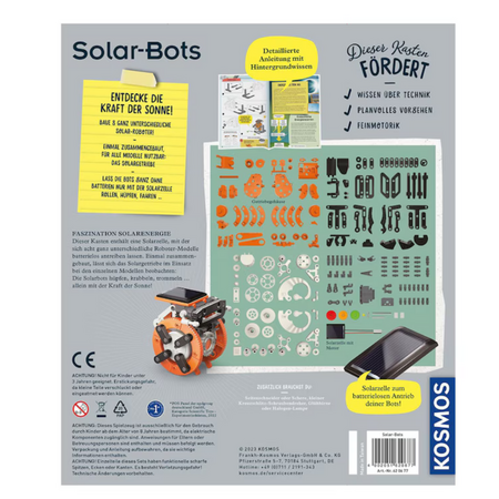 Kit de constructie Roboti Solari 4 in 1, +8 ani, Kosmos 671723