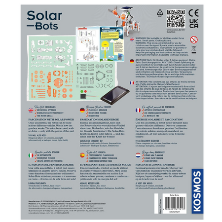 Kit de constructie Roboti Solari 4 in 1, +8 ani, Kosmos 671729