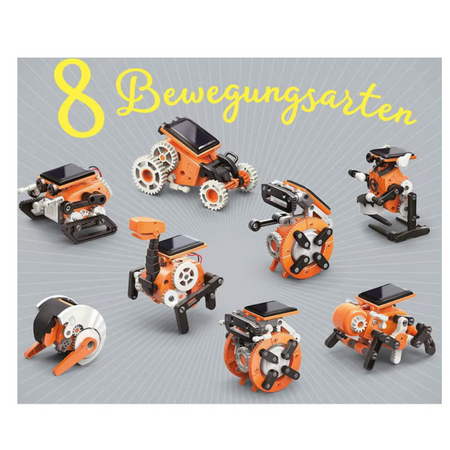 Kit de constructie Roboti Solari 4 in 1, +8 ani, Kosmos 671720