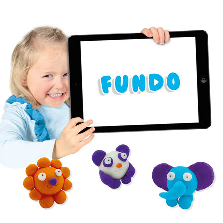 Plastilina Culori Luminoase Animale Salbatice, +3 ani, 4x90 g, SES Creative 671873