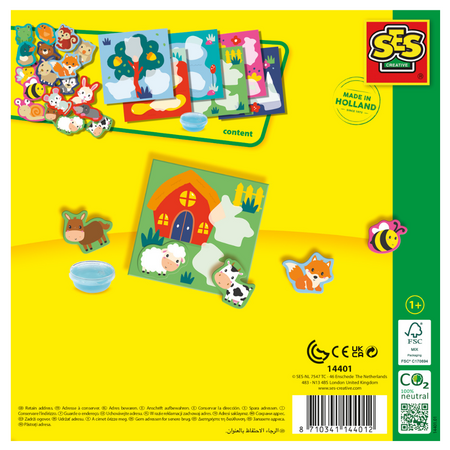 Set Autocolante Animale Unde locuiesc, +1 an, SES Creative 671943