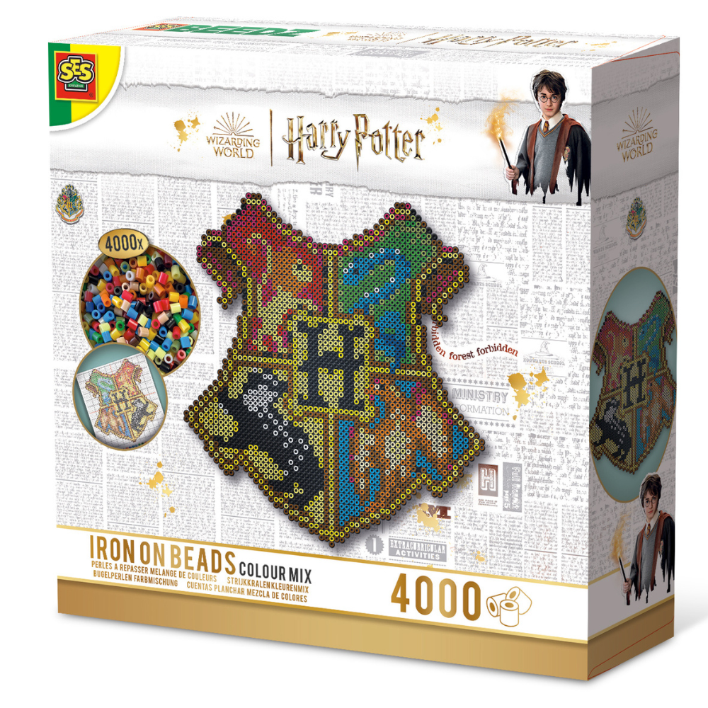 Set Beedz Emblema Hogwards Harry Potter, +6 ani, SES Creative