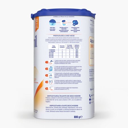 Lapte praf Aptamil Confort 1, 0-6 luni, 800 g, Nutricia 672011