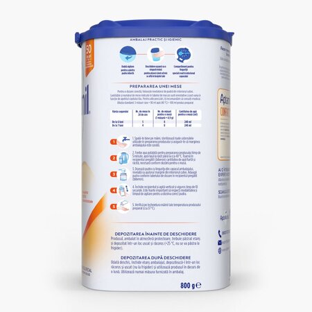 Lapte praf Aptamil Confort 2, 6-12 luni, 800 g, Nutricia 672019