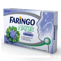 Faringo Natur, aroma de coacaze, 24 comprimate, Terapia