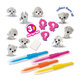 Set de carioci cu aerograf si 3 catei surpriza, +5 ani, SES Creative 672116