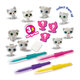 Set de carioci cu aerograf si 3 pisici surpriza, +5 ani, SES Creative 672126